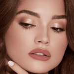 beautiful woman with glamorous makeup look beauty cosmetics